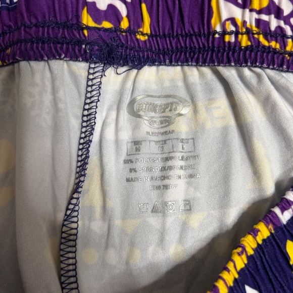 LSU Tigers Pyjama Bottoms Men's Size Medium Holiday Winter Loungewear - Picture 6 of 8
